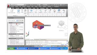 Creación de objetos 3D a partir de elementos 2D mediante extrusión con autocad  1426  UPV [upl. by Kilan]