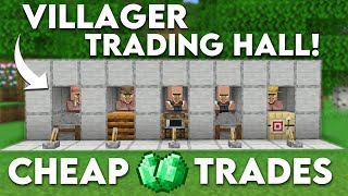 Easy Villager Trading Hall in Minecraft Bedrock 121 MCPEXboxPS4Nintendo SwitchWindows10 [upl. by Davy]