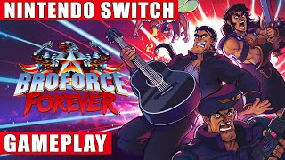 Broforce Forever Nintendo Switch Gameplay [upl. by Lavotsirc]