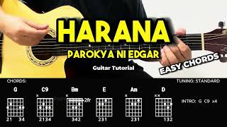 Harana  Parokya Ni Edgar  Easy Guitar Tutorial For Beginners CHORDS amp LYRICS guitarlesson [upl. by Aillemac386]