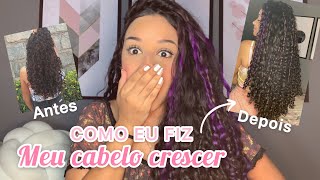 DICAS PARA O CABELO CACHEADO CRESCER RÁPIDO📏 💖 tudo que eu faço [upl. by Onileva904]