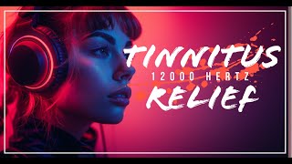 12000 Hz Intense White Noise For Tinnitus Sound Therapy 10 Hours with Black Screen [upl. by Ariahs]