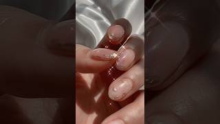 Uñas Gel Doradas ✨ nailart uñasgel uñas2023 nailstyle [upl. by Aissela]