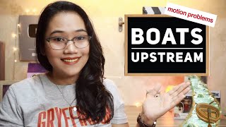 Boats Moving Upstream  MotionProblems Part 8  CSE and UPCAT Review [upl. by Nebur672]