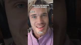 OVERTHETOP NORDVPN SPONSOR SEGMENT pewdiepie [upl. by Aerdnaz]