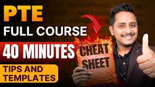 PTE Full Course in 40 Minutes  Tips and Templates Cheat Code  Skills PTE [upl. by Berny]