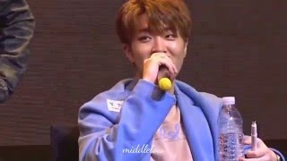 160325 시그널 따라하는 영재 GOT7 여의도 팬사인회 Youngjae Focus [upl. by Rexfourd293]