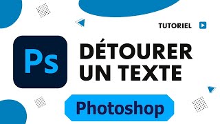 Comment faire un texte transparent avec photoshop détourer un texte sur photoshop [upl. by Lliw]