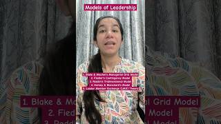 5 Leadership Models  Most important for UGC NET Paper2 EducationInculcateLearningugcneteducation [upl. by Terej966]