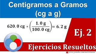 Centigramos a Gramos cg a g Parte 2 [upl. by Adnauqaj60]