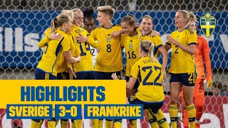 Svensk överkörning mot Frankrike  Highlights  30 SverigeFrankrike [upl. by Serrell]