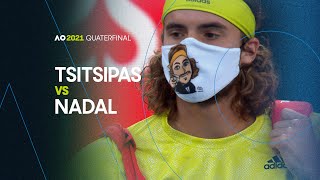 Rafael Nadal vs Stefanos Tsitsipas  Australian Open 2021 Quarterfinal  AO Classics [upl. by Porte]