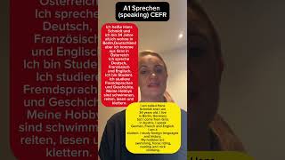 A1 CEFR Sprechen speaking test for certificate [upl. by Fleta]