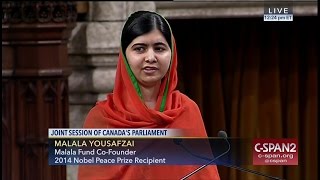 Malala Yousafzai addresses Canadian Parliament  FULL SPEECH  CSPAN [upl. by Kurtzman183]