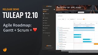 Agile Roadmap with Gantt chart  Tuleap 1210 release [upl. by Noteloc]