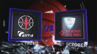 Highlights Alma TriesteRed October Cantù 8° turno LBA Serie A PosteMobile [upl. by Nosydam]