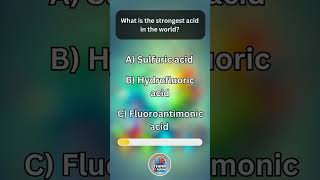 What is the Strongest Acid in the World 🌍💡ChemistryTrivia ScienceQuiz StrongestAcid [upl. by Ralip]