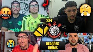 REAÇÕES dos RIVAIS FURIOSOS com a VIRADA do TIMÃO  CRICIÚMA 2X4 CORINTHIANS REACT BR 2024 [upl. by Marieann]