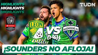 Highlights  León 1141 Seattle Sounders  CONCACHAMPIONS 2022  4tos  TUDN [upl. by Nilyram]