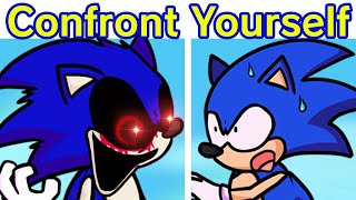 Friday Night Funkin VS SONICEXE  Confronting Yourself  Run Sonic Run FNF ModFake Evil Sonic [upl. by Dripps]