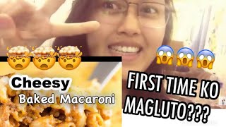 LOWBUDGET HOW TO MAKE A BAKED MACARONI  vlog 11 by Dayen Labastilla [upl. by Thor836]