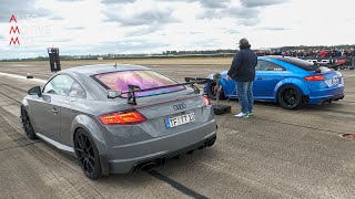 740HP Audi TTRS vs 900HP Audi TTRS [upl. by Rehpotsirhk]