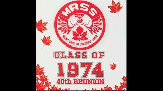 MRSS 25th40th 1974 Class Reunion footage [upl. by Etnomal923]