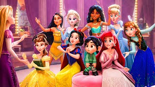 Vanellope meets the Disney Princesses Italian  RALPH BREAKS THE INTERNET [upl. by Rosanna983]