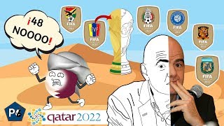 MUNDIAL QATAR 2022 CON 48 EQUIPOS  ¿CÓMO SE JUGARÍA  Draw My Life [upl. by Nuahsyd526]