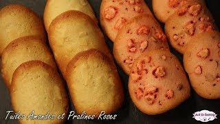 Recettes de Tuiles aux Amandes et Pralines Roses [upl. by Ayeka]