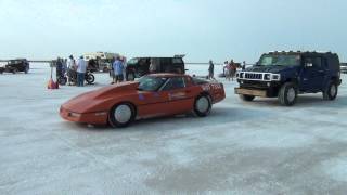 Bonneville Salt Flats  Speed Week 2012  Corvette [upl. by Teplitz]