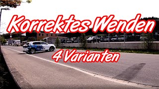 Korrektes Wenden an der Autoprüfung [upl. by Ruddie]