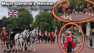 PART 1 Spectacular TROOPING THE COLOUR The Major Generals Review 1st June 2024 [upl. by Kcirted]