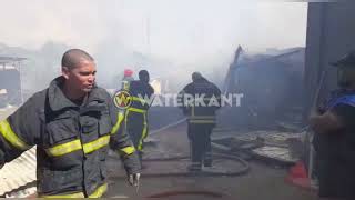 Grote brand in centrum van Paramaribo Suriname [upl. by Reiss]