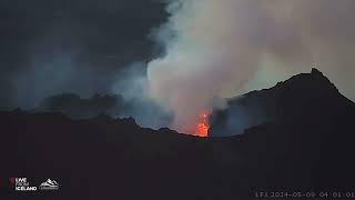 Iceland Volcano Inner Cone Collapse 9 5 24 [upl. by Eilak760]