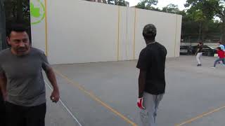 Hoover Park  D amp Jay vs Ankit amp Malo  Pick Up Doubles Filmed By Handball Social  1092024 [upl. by Rolyak]