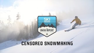 Unnecessary Censorship with Snowmakers at Sunday River  SKI Magazines The Snow Report [upl. by Nuawed]