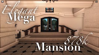 Elegant Mega Mansion  878k  Bloxburg Speedbuild Part 22 [upl. by Wilton]