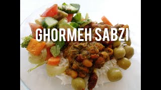 Vegan Ghormeh sabzi Quick recipe [upl. by Arocat]