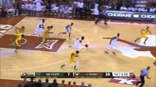 Myles Turner Block Leads To Longhorns Fast Break Dunk [upl. by Hamner]