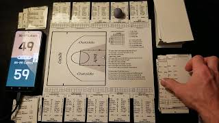 Real Life Basketball Classic by Downey Games Basic gameplay 3rd qtr of 86 Celtics vs 87 Lakers [upl. by Reni]