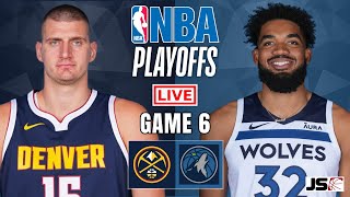 Denver Nuggets vs Minnesota Timberwolves Game 6  NBA Live Scoreboard [upl. by Catherina455]