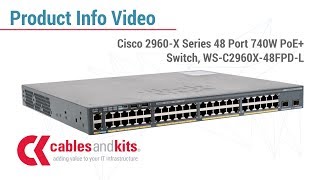 Product Info Cisco 2960X Series PoE Switch WSC2960X48FPDL [upl. by Odnesor]