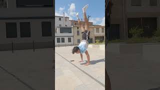 Hspu to finger planche  Clip de iliessensstreetworkout callisthenics defis challenge planche [upl. by Anael]