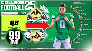 Best QB Abilities AND Builds College Football 25 Road To Glory  BEST BUILD [upl. by Vacla]