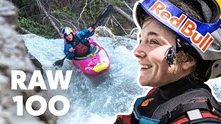 100 Seconds Of Extreme Kayaking  Raw 100 with Nouria Newman [upl. by Anwahsar]