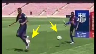 Dembelé faz muito feio em sua Apresentação no Barcelona [upl. by Ecylla63]