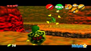 Legend of Zelda Ocarina of Time Walkthrough  Dodongos Cavern  Part 1 [upl. by Egwin]