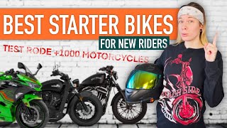 10 Great Starter Motorcycles For New Beginner Riders [upl. by Adnopoz477]