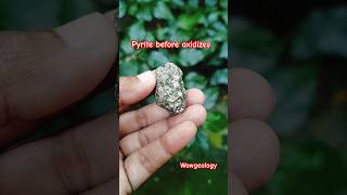 Pyrite funny geology pyrite oxidized geologist shorts crystals hindi india beforeandafter [upl. by Baggett]